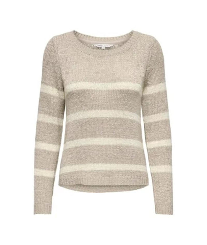 Moletom Mulher Only Onlgeena Xo Pullover Knt Noos Simply Taupe