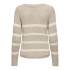 Sweat Only Onlgeena Xo Pullover Knt Noos Femme Simply Taupe