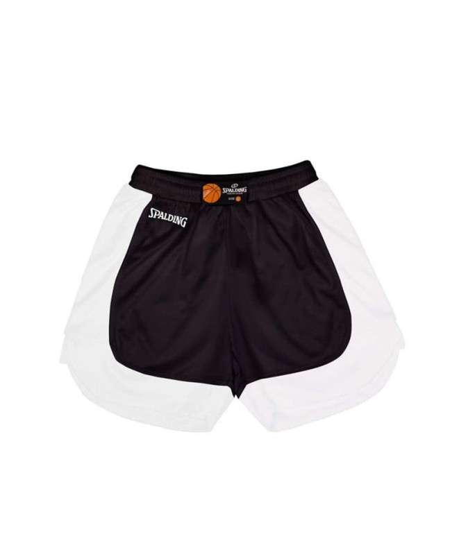 Pantalon Basket-ball Spalding de Hustle Shorts Black/White