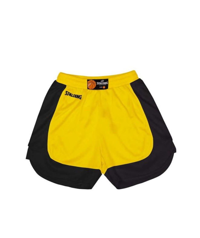 Pantalon Basket-ball Spalding de Hustle Shorts Yellow/Black