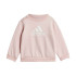 Conjunto Infantil Adidas Badge Of Sport Logo Jogger Rosa
