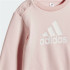 Conjunto Infantil Adidas Badge Of Sport Logo Jogger Rosa