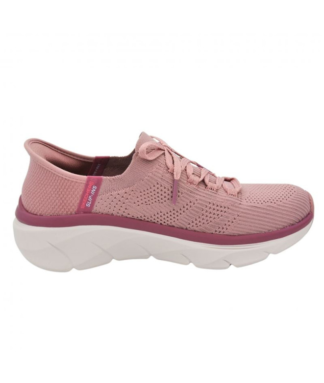 Zapatillas Skechers D'lux Walker 2.0 Dark Mauve Knit/Tri Mujer