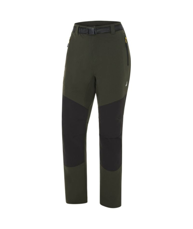 Pantalones Outdoor Joluvi Wincab 2.0 Mujer Verde Bosque /Negro