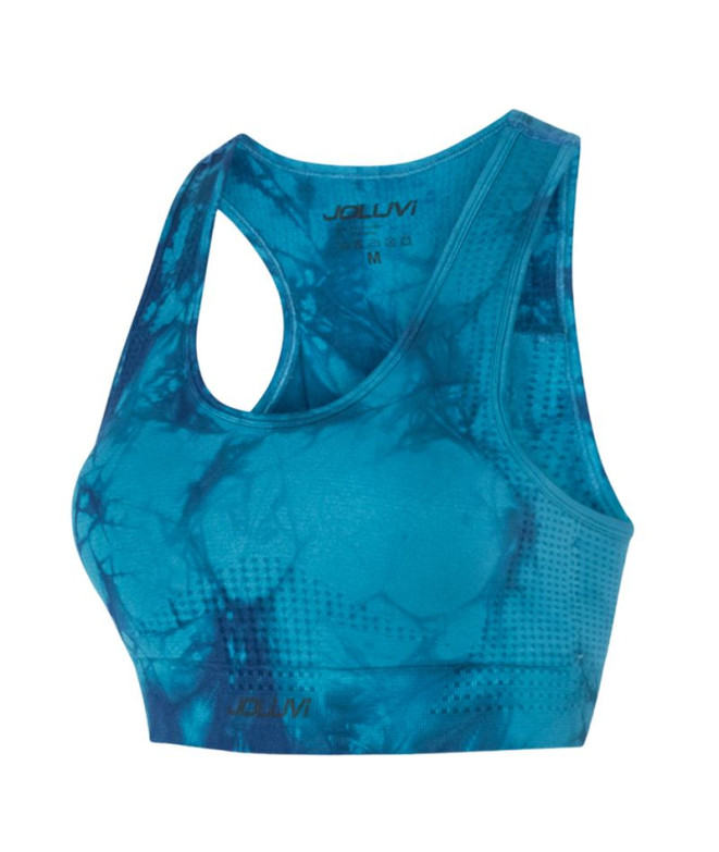 Top Joluvi Tie Dye azul lago/azul lago Mulher