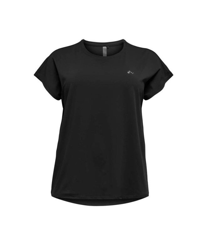 Camiseta Only Onpaubree Life Ss Bat Loose Tee Cur Noos Mujer Black