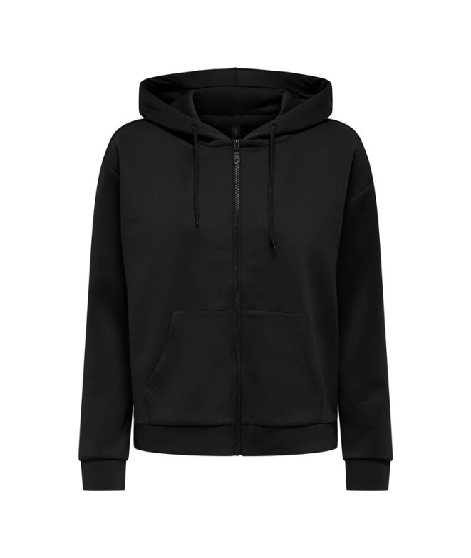 Sweat Femme Only Onplounge Life Hood Fz Ls Swt Noos Noir