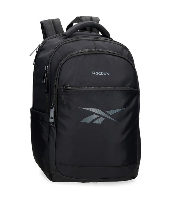 Sac à dos Reebok Support pour ordinateur portable Newport Deux compartiments 44 cm Noir Noir