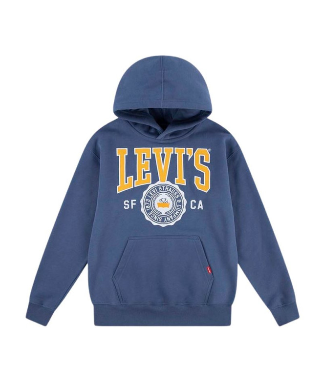 Moletom Levis Infantil Casaco com capuz Lvb Sporty Azul