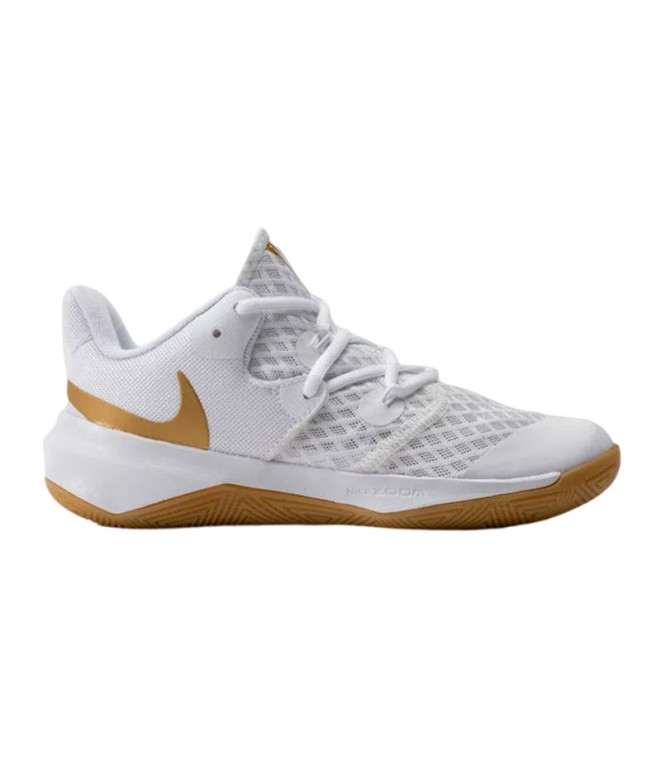 Zapatillas Indoor Nike Nike Zoom Hyper Speed Court Le Blanco/Oro