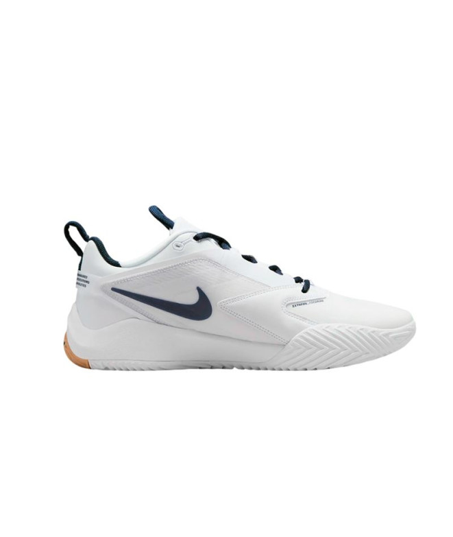 Chaussures Nike Nike Indoor Airzoom Hyper Ace 3 Blanc/Bleu marine