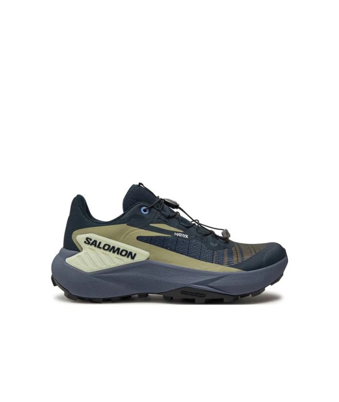 Zapatillas de Trail Salomon Genesis Mujer Carbon/Grisaille/Aloewa