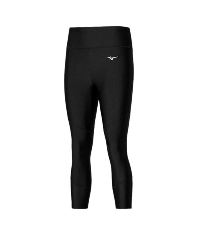 Calça Running Mizuno Mulher De Impulse Core 3/4 Tight Preto