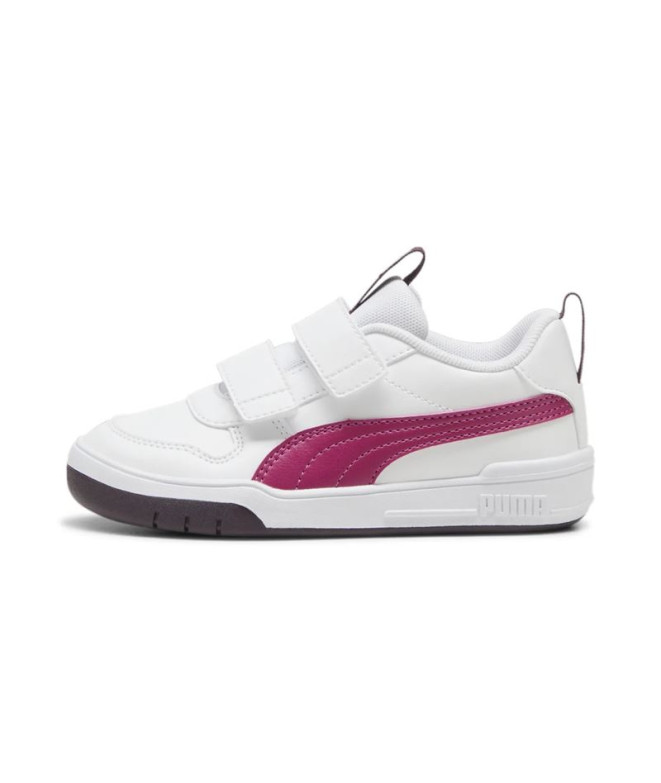 Zapatillas Casual Puma Multiflex SL V Ps Infantil Brillo blanco-magenta