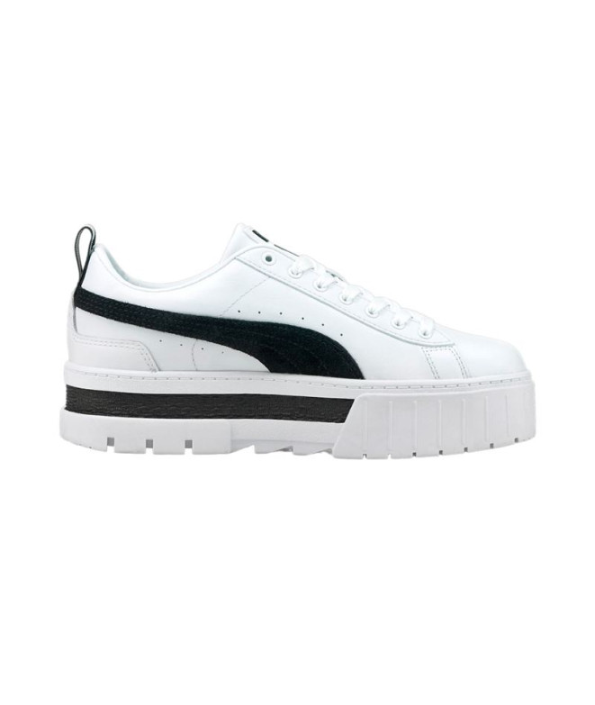 Chaussures Puma Mayze Lth Wn's White Femme