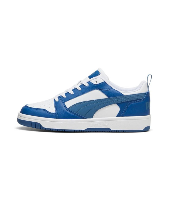 Zapatillas Casual Puma Rebound V6 Low Clyde Royal-Azul Horizon-Blanco