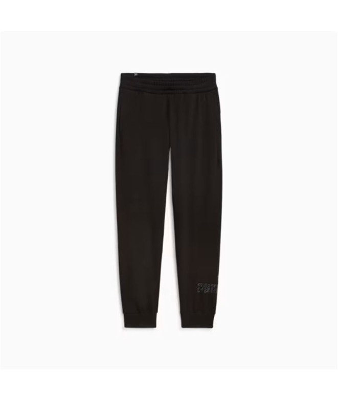 Pantalon Décontracté Femme Puma Essentials+ Animal Pants Fl Black