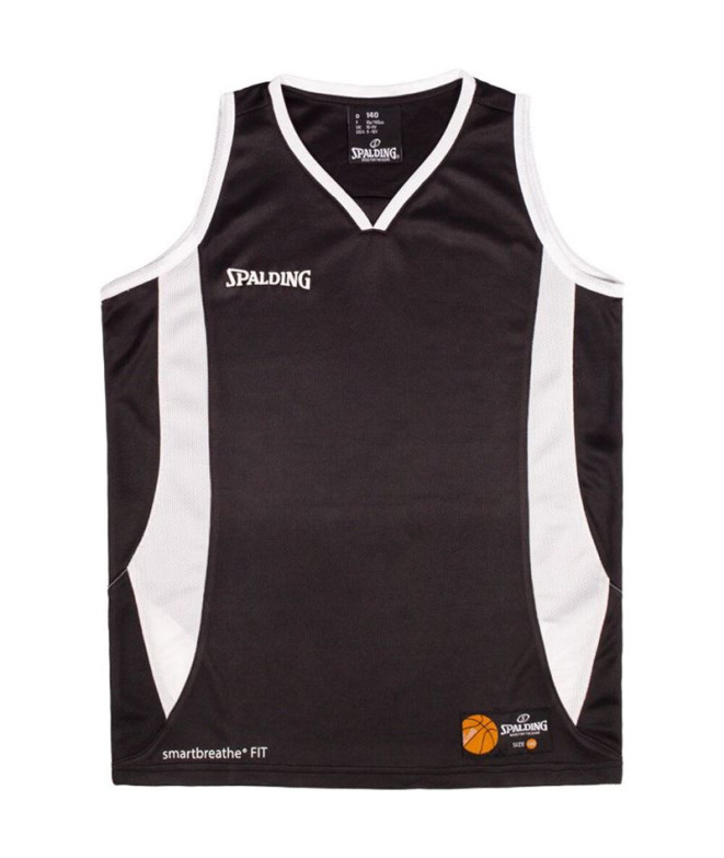 T-shirt Basket-ball Spalding Homme de Jam Tank Noir/Blanc