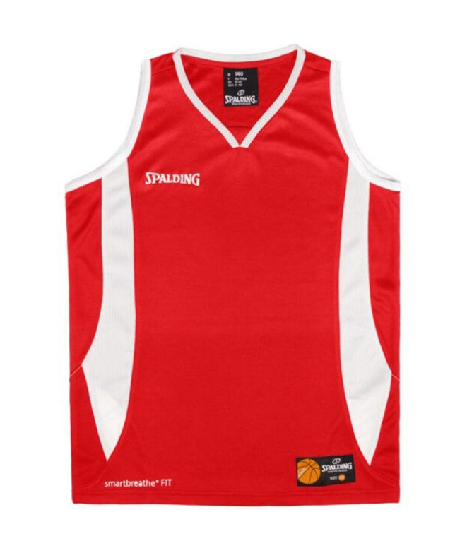 Camiseta Basquetebol Spalding Homem de Jam Tank Vermelho/Branco