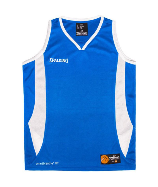 T-shirt Basket-ball Spalding Homme de Jam Tank Royal/Blanc