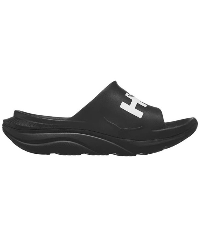 Chanclas De Running Hoka Ora Athletic Slide Negro/Blanco