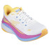 Sapatilhas Running Skechers De Max Cushioning Propulsion Branco/Laranja Mulher