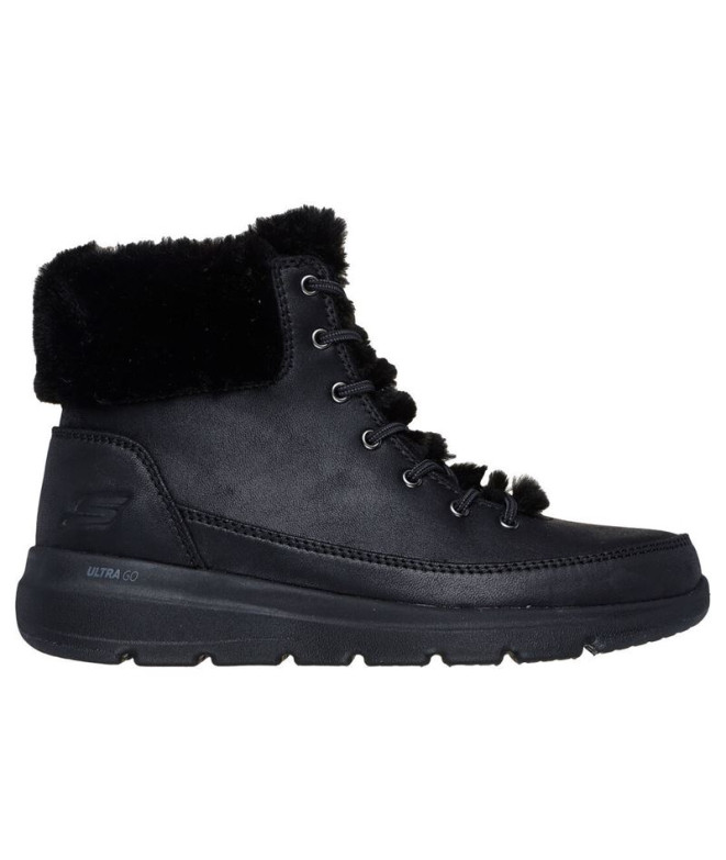 Botines Skechers Glacial Ultra Negro Mujer