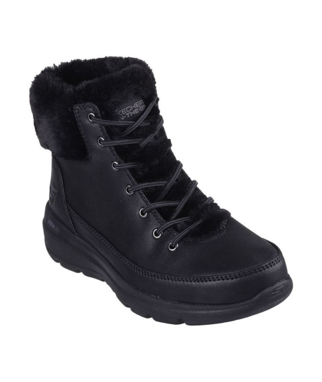 Botines Skechers Glacial Ultra Negro Mujer