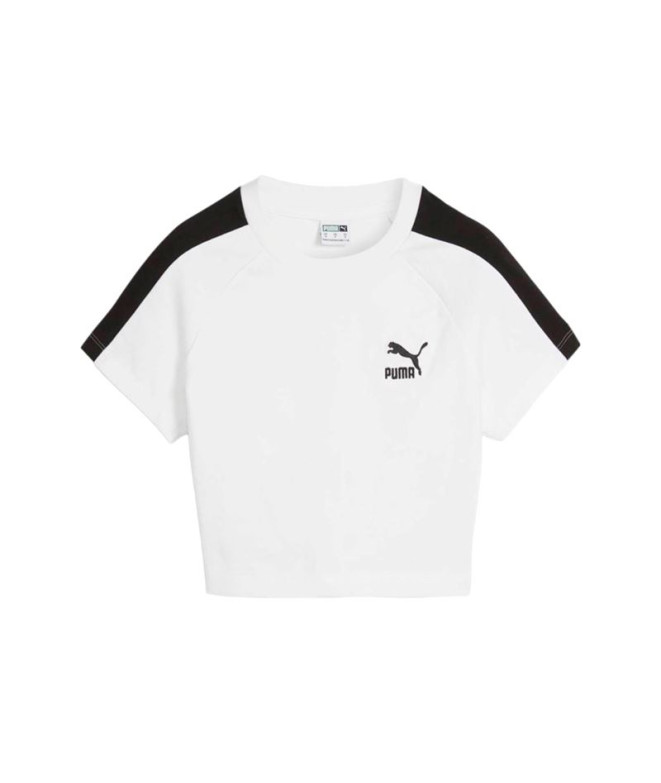 Camiseta T-shirt de bebé Puma Iconic T7 Branco