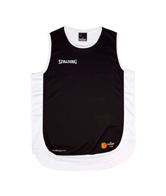 T-shirt Basket-ball Spalding de Hustle Tank Noir/Blanc