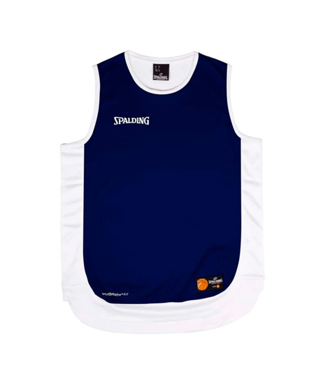 Camiseta de Baloncesto Spalding Hustle Tank Navy/White