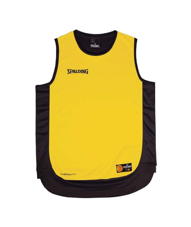 T-shirt Basket-ball Spalding de Hustle Tank Jaune/noir