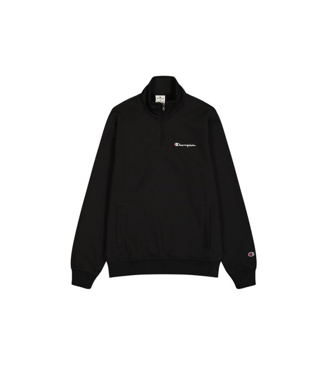 Sudadera Champion Half Zip Sweatshirt Hombre Negro