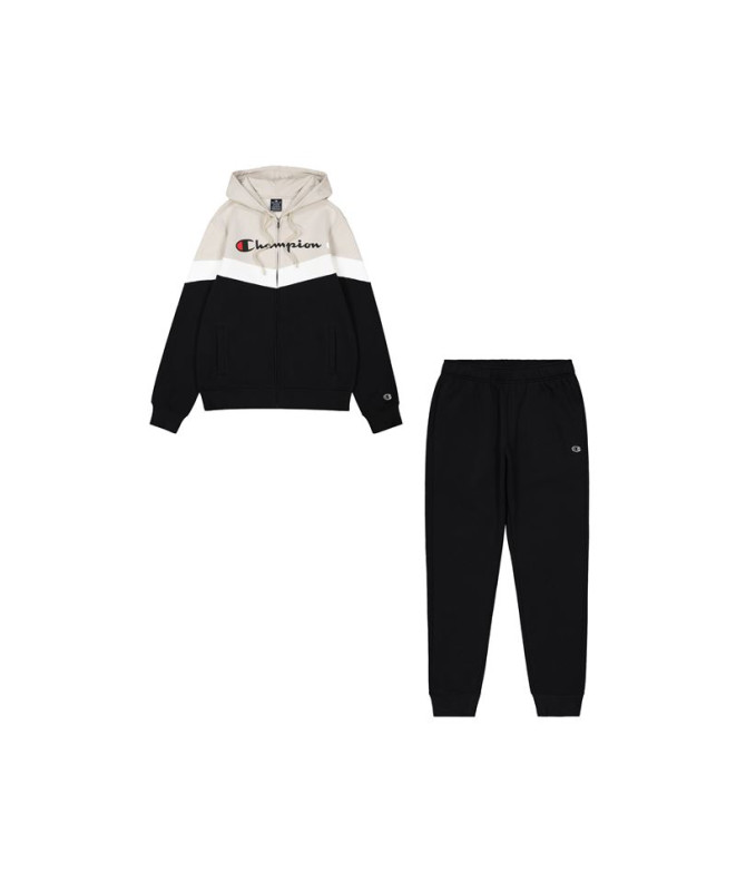 Chándal Champion Sweatsuit Hombre Negro/Beige