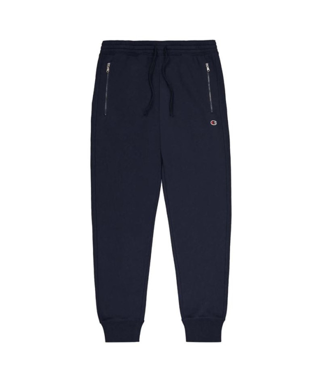 Pantalons Champion Homme Pantalon à bords-côtes bleu marine