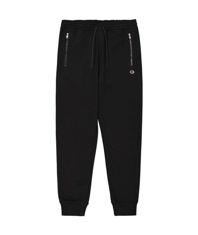 Pantalones Champion Rib Cuff Pants Hombre Negro