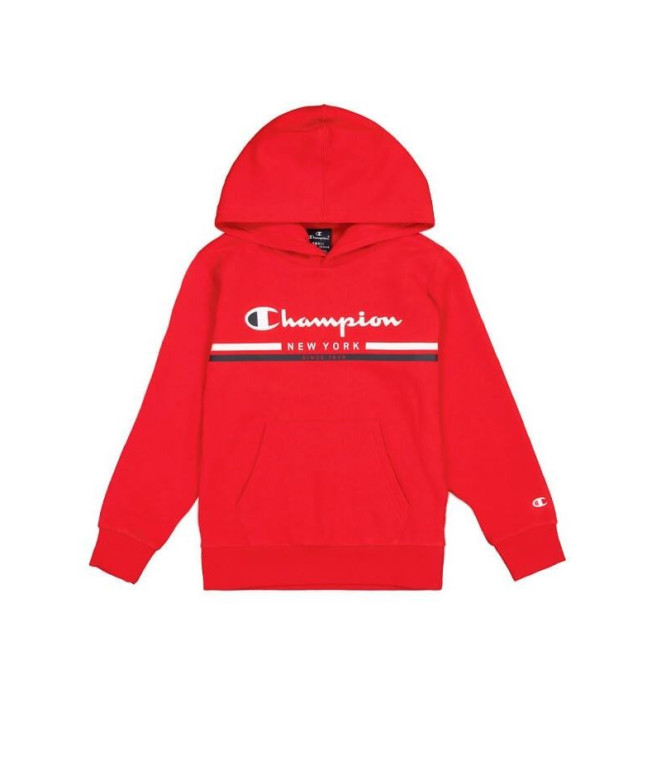 Sudadera Champion Hooded  Infantil Rojo
