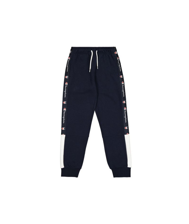 Pantalones Champion Rib Cuff  Hombre Azul Marino/Blanco