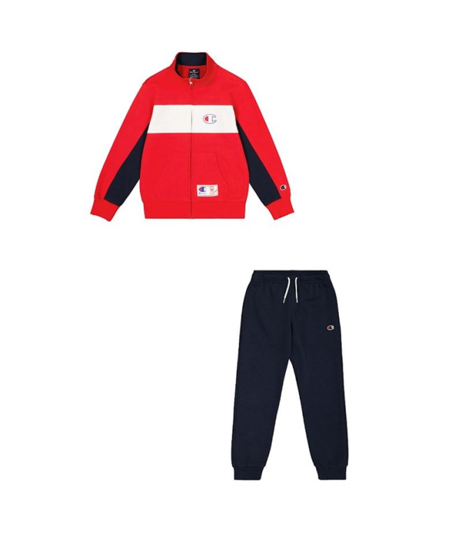 Conjunto Champion Infantil Fato de treino vermelho