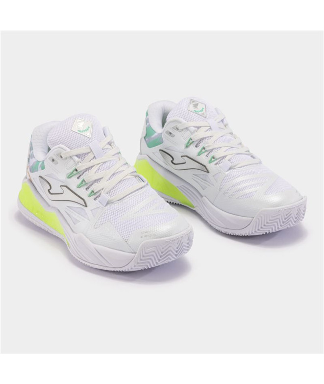 Zapatillas Joma Spin 2402 Mujer Blanco Verde