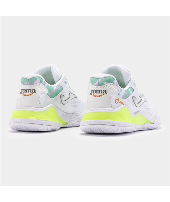 Zapatillas Joma Spin 2402 Mujer Blanco Verde