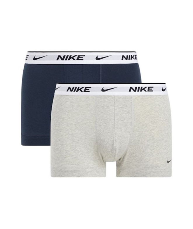 Calzoncillos Nike Trunk 2pk Hombre Navy/Gris