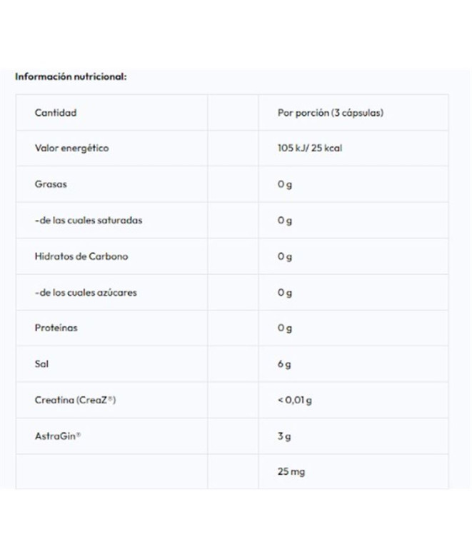 Creatina Weider Z Creaz+Astragin 90 Cápsulas