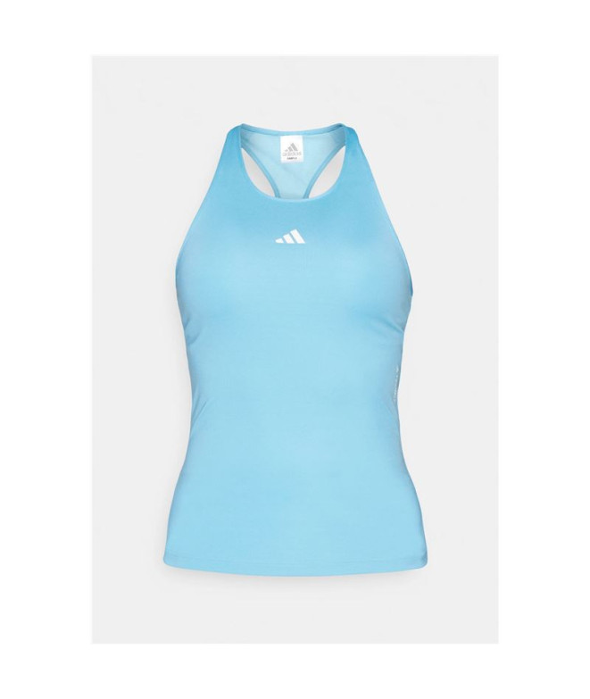 Camiseta Fitness adidas Top Mulher by Techfit Cropped Training Tank Azul