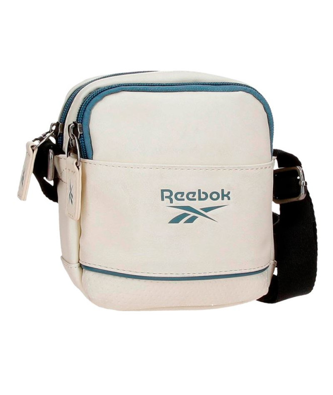 Bandolera Dos Compartimentos Pequeña Reebok Cincinnati Blanco Blanco