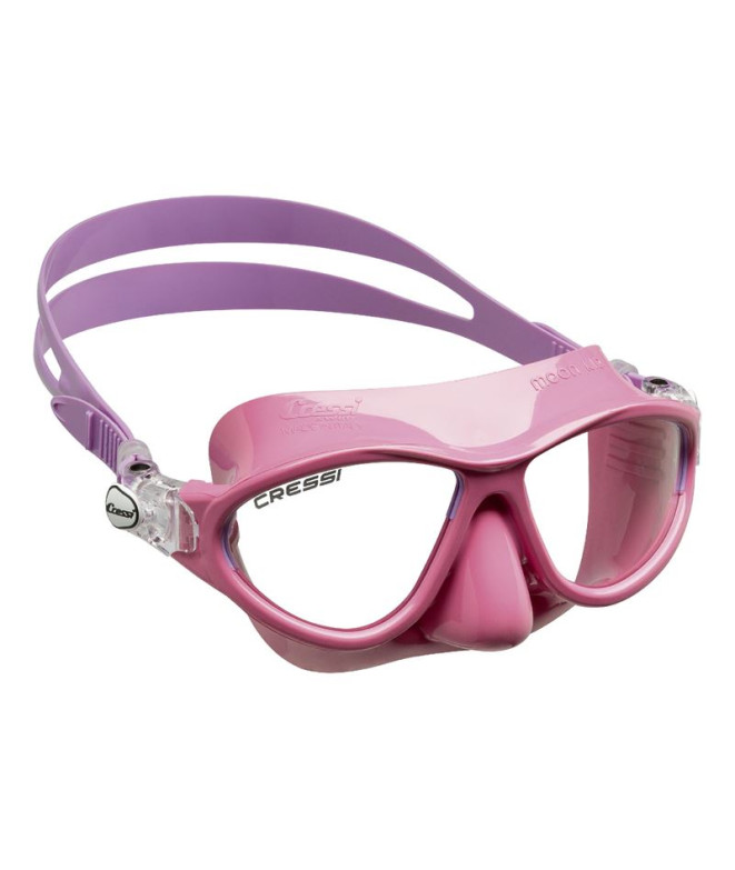 Máscara Cressi Moon Colorama Infantil Rosa/Lila