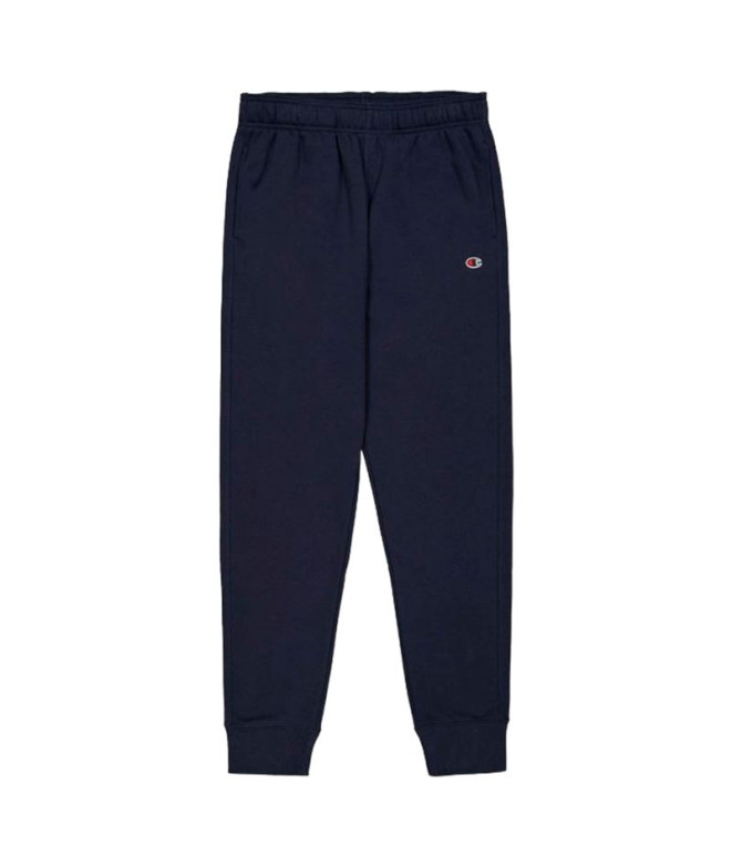 Pantalon Champion Homme Pantalon à bords-côtes bleu