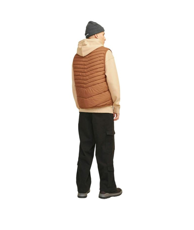 Colete Jack e Jones Jjben Square Mocha Bisque...