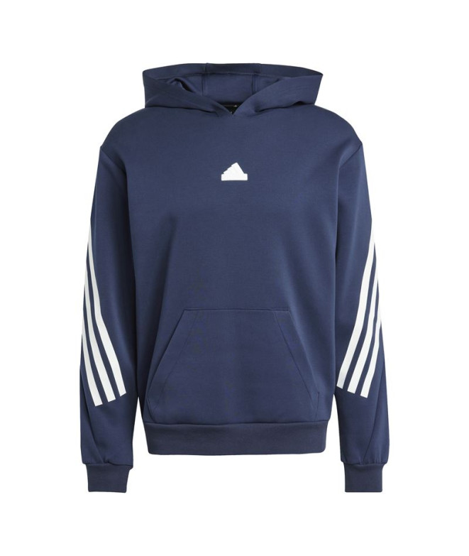 Sweat adidas Homme Future Icons 3-Stripes Hoodie Bleu