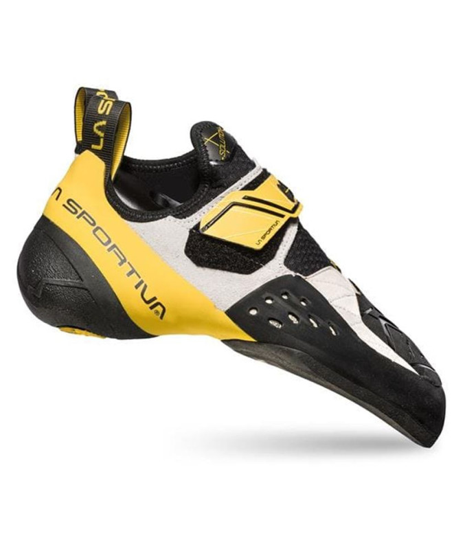 Chaussures d'escalade La Sportiva Solution Blanc/Jaune Femme